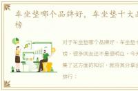 车坐垫哪个品牌好，车坐垫十大品牌排行榜