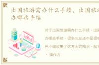 出国旅游需办什么手续，出国旅游都需要办哪些手续