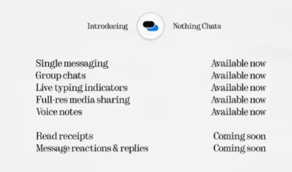 为安卓用户推出类似iMessage的Nothing Chats应用程序