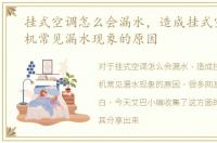 挂式空调怎么会漏水，造成挂式空调室内机常见漏水现象的原因