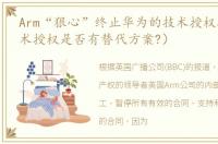 Arm“狠心”终止华为的技术授权之路（技术授权是否有替代方案?）
