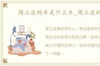 周立波的车是什么车_周立波的车