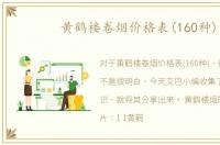 黄鹤楼卷烟价格表(160种)