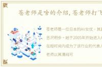 苍老师是啥的介绍,苍老师打飞机