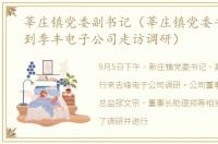 莘庄镇党委副书记（莘庄镇党委书记一行到季丰电子公司走访调研）