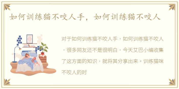 如何训练猫不咬人手，如何训练猫不咬人