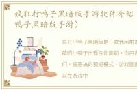 疯狂打鸭子黑暗版手游软件介绍（疯狂打鸭子黑暗版手游）
