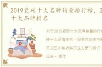 2019瓷砖十大名牌销量排行榜，2015瓷砖十大品牌排名