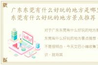 广东东莞有什么好玩的地方是哪里，广东东莞有什么好玩的地方景点推荐
