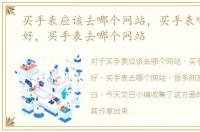 买手表应该去哪个网站，买手表哪个网站好，买手表去哪个网站