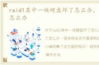 raid1其中一块硬盘坏了怎么办，硬盘坏了怎么办