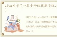 vivo发布了一款重磅级旗舰手机vivo（NEX）