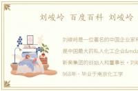 刘峻岭 百度百科 刘峻岭