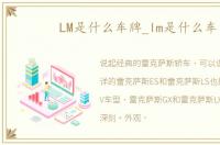 LM是什么车牌_lm是什么车