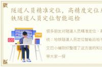 隧道人员精准定位，高精度定位系统：地铁隧道人员定位智能巡检