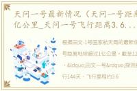 天问一号最新情况（天问一号距离地球超1亿公里_天问一号飞行距离3.6亿公里）