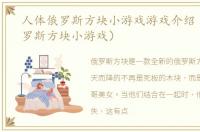 人体俄罗斯方块小游戏游戏介绍（人体俄罗斯方块小游戏）