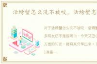 活螃蟹怎么洗不被咬，活螃蟹怎么洗
