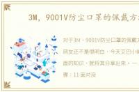 3M，9001V防尘口罩的佩戴方法