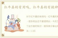 红牛真的有用吗，红牛真的有提神作用吗
