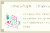 犬窝咳治疗周期，犬窝咳的治疗