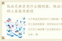 极品芝麻官用什么辅助器，极品芝麻官辅助工具使用教程