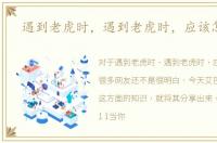遇到老虎时，遇到老虎时，应该怎么办