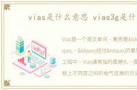 vias是什么意思 vias3g是什么