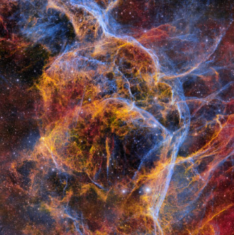 暗能量相机捕获船帆座超新星遗迹的十亿像素图像