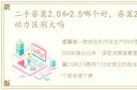 二手睿翼2.0和2.5哪个好，睿翼2.0和2.5动力区别大吗