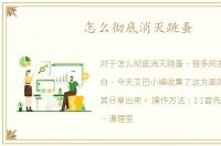 怎么彻底消灭跳蚤