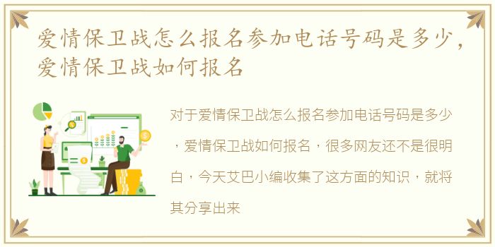 爱情保卫战怎么报名参加电话号码是多少，爱情保卫战如何报名