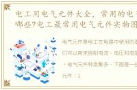 电工用电气元件大全，常用的电气元件有哪些?电工最常用电气元件实物图