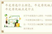 牛皮席选什么颜色，牛皮席优缺点怎么样，牛皮席优缺点是什么