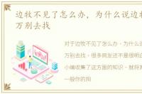 边牧不见了怎么办，为什么说边牧丢了千万别去找