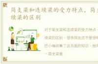 简支梁和连续梁的受力特点，简支梁与连续梁的区别