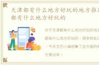 天津都有什么地方好玩的地方推荐，天津都有什么地方好玩的