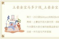 土豪金宝马多少钱_土豪金宝马