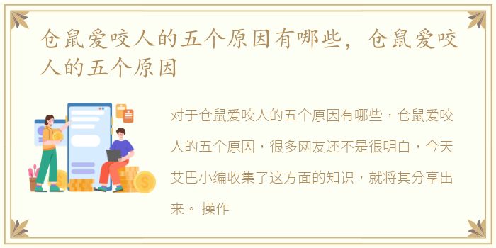 仓鼠爱咬人的五个原因有哪些，仓鼠爱咬人的五个原因