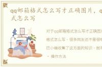 qq邮箱格式怎么写才正确图片，qq邮箱格式怎么写