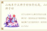 山地车什么牌子好性价比高，山地车什么牌子好
