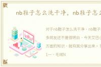 nb鞋子怎么洗干净，nb鞋子怎么洗