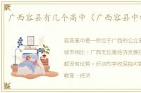 广西容县有几个高中（广西容县中学排名）