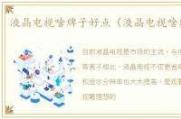 液晶电视啥牌子好点（液晶电视啥牌子好）