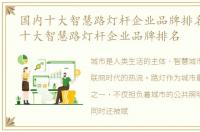 国内十大智慧路灯杆企业品牌排名榜_国内十大智慧路灯杆企业品牌排名