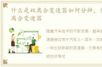 什么是双离合变速器如何分辨，什么是双离合变速器