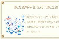 甄志强哪年出生的（甄志强）