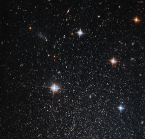 哈勃望远镜放大飞马座矮椭球星系
